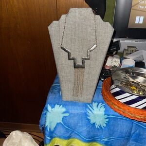 Goldtone Geometric Necklace